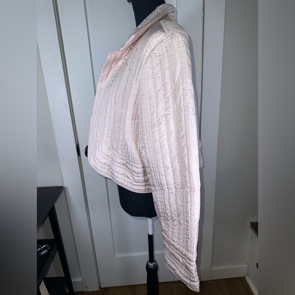 VINTAGE 100% Silk Quilted Pink Women's Jacket - Picture 7 of 10